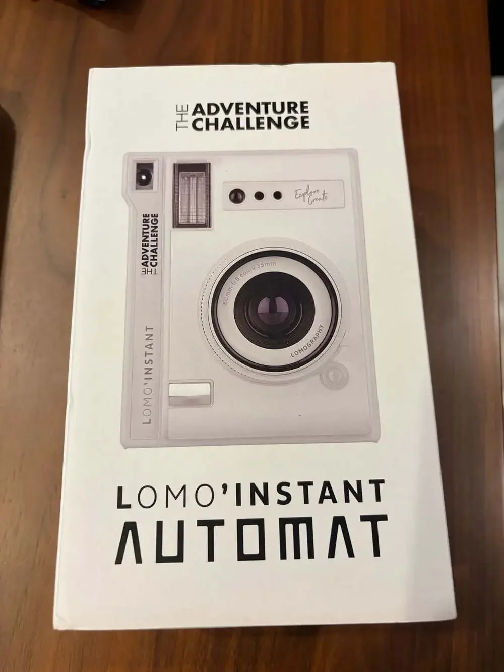 The Adventure Challenge Dinner Dates Book & Lomo'Instant Automat Camera Bundle